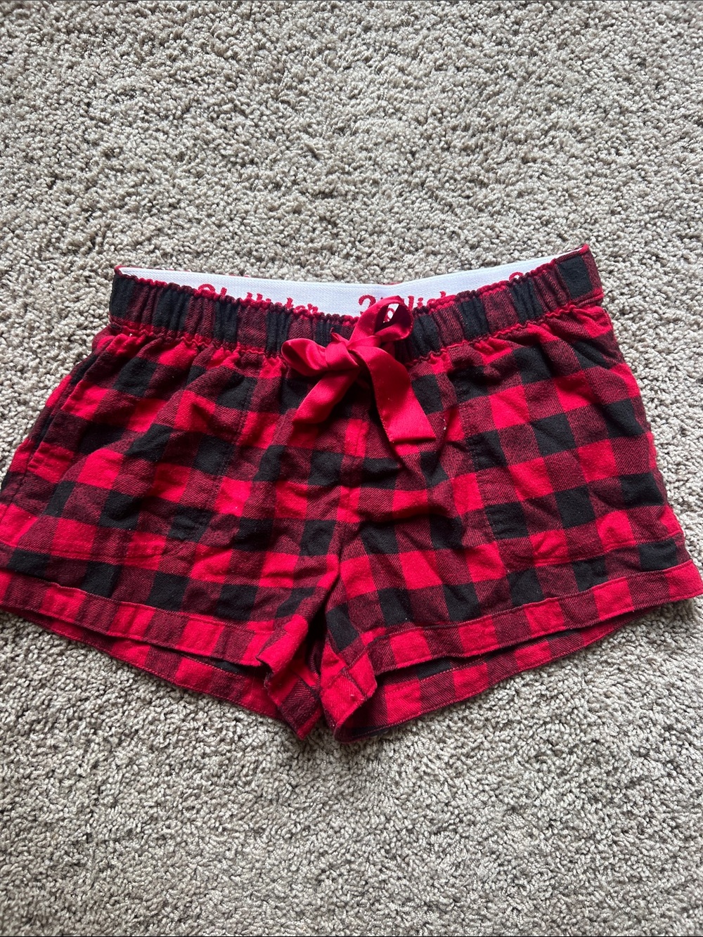 Hollister Buffalo Plaid Women's Lounge Shorts size Small